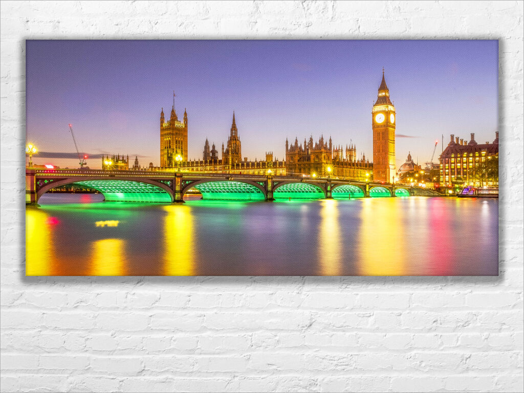 Westminster bridge, London, canvas print